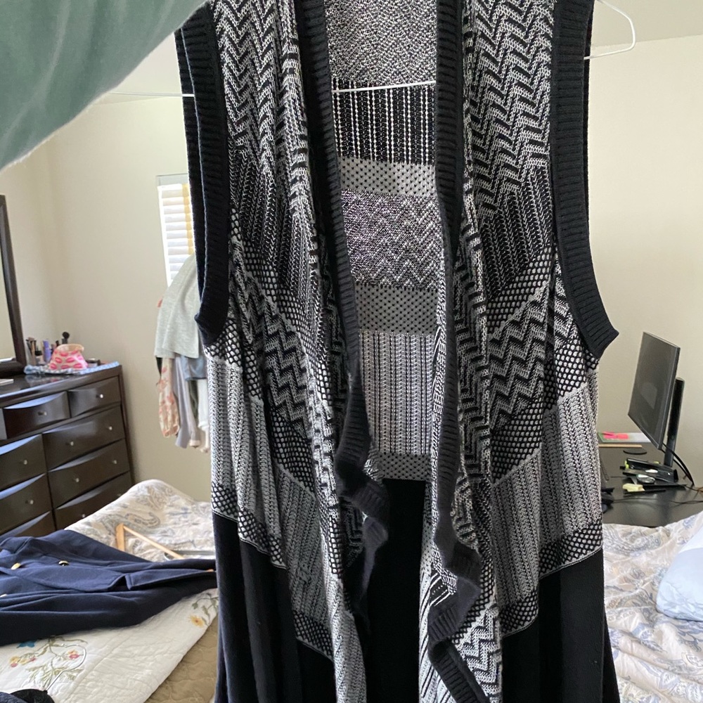 Black and white cardigan from banana republic